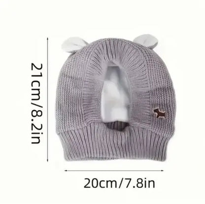 Quiet Ears for Dogs, 1 Pc Dog Ear Muffs for Noise Protection, Winter Warm Pet Caps—Christmas Puppy/Cat Hats with Ears for Medium to Large Dogs